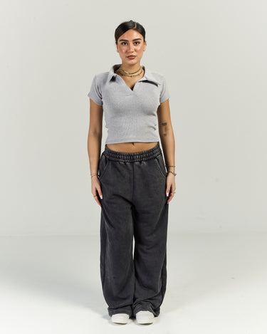 Washed Wide Leg Sweatpants